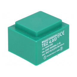 Transformator Încapsulat 4VA 230V 6V PCB IP00 | Electronic-mag.ro | Componente Electronice