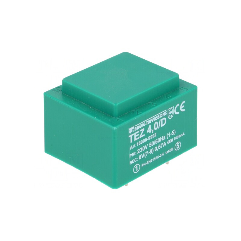 Transformator Încapsulat 4VA 230V 6V PCB IP00 | Electronic-mag.ro | Componente Electronice