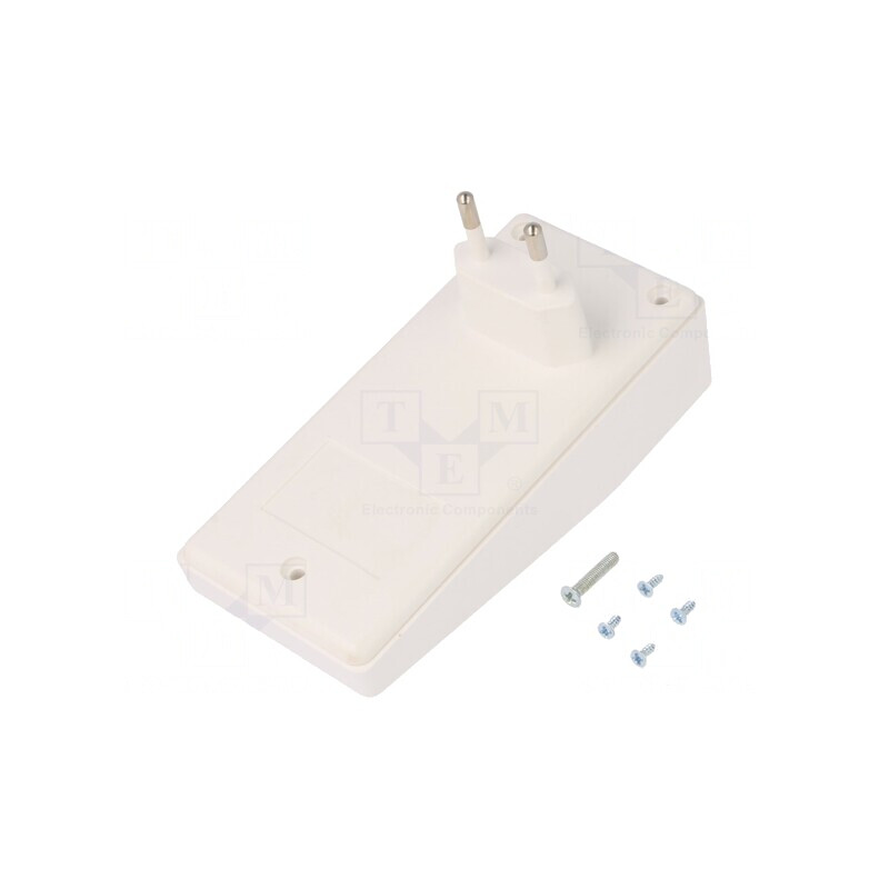 Carcasă Alimentator ABS Alb 120x56x18mm | Electronic-mag.ro | Componente Electronice