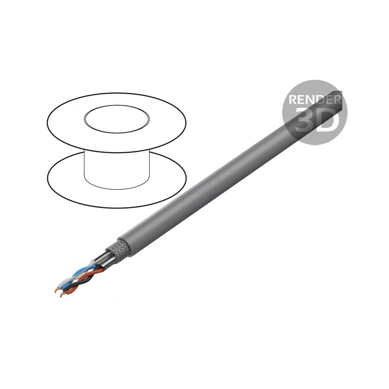 Cablu DeviceNet Cu PVC Gri 1x2x22AWG și 1x2x24AWG | Electronic-mag.ro | Componente Electronice Cablu DeviceNet Cu PVC Gri 1x2x22AWG și 1x2x24AWG | Electronic-mag.ro | Componente Electronice