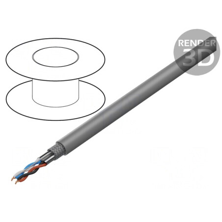 Cablu DeviceNet Cu PVC Gri 1x2x22AWG și 1x2x24AWG | Electronic-mag.ro | Componente Electronice