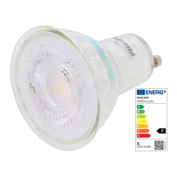 Lampă LED GU10 3000K 370lm 4,6W | Electronic-mag.ro | Componente Electronice