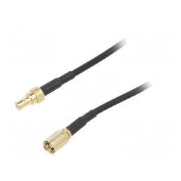 Cablu SMB 3m Tată-Mamă Ecranat Negru Drept | Electronic-mag.ro | Componente Electronice