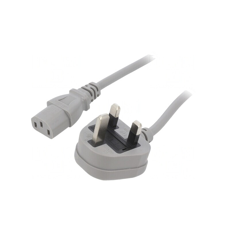 Cablu Alimentare 1,8m Grij C13 BS 1363 | Electronic-mag.ro | Componente Electronice