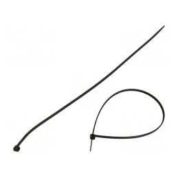 Colier de strângere 300mm x 3,6mm poliamidă neagră | Electronic-mag.ro | Componente Electronice