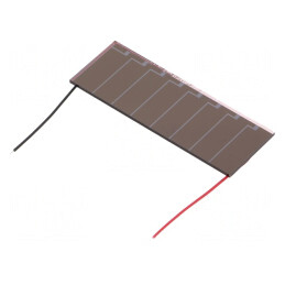 Celulă fotovoltaică; 55x20x1,1mm; 46,5uW; 15,5uA; 4,9V; 3VDC; 3g