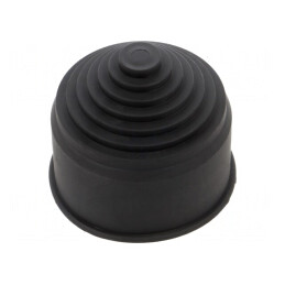 Capac de capăt conductă elastomer negru SILVYN K-EM | Electronic-mag.ro | Componente Electronice