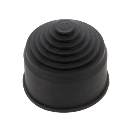 Capac de capăt conductă elastomer negru SILVYN K-EM | Electronic-mag.ro | Componente Electronice