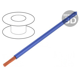 Cablu Silivolt®-2V Cu Silicon Albastru 1x2mm2 1,5kV | Electronic-mag.ro | Componente Electronice