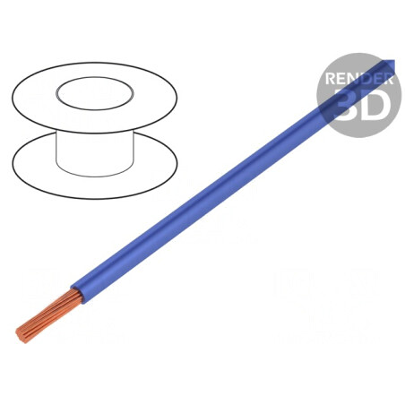 Cablu Silivolt®-2V Cu Silicon Albastru 1x2mm2 1,5kV | Electronic-mag.ro | Componente Electronice