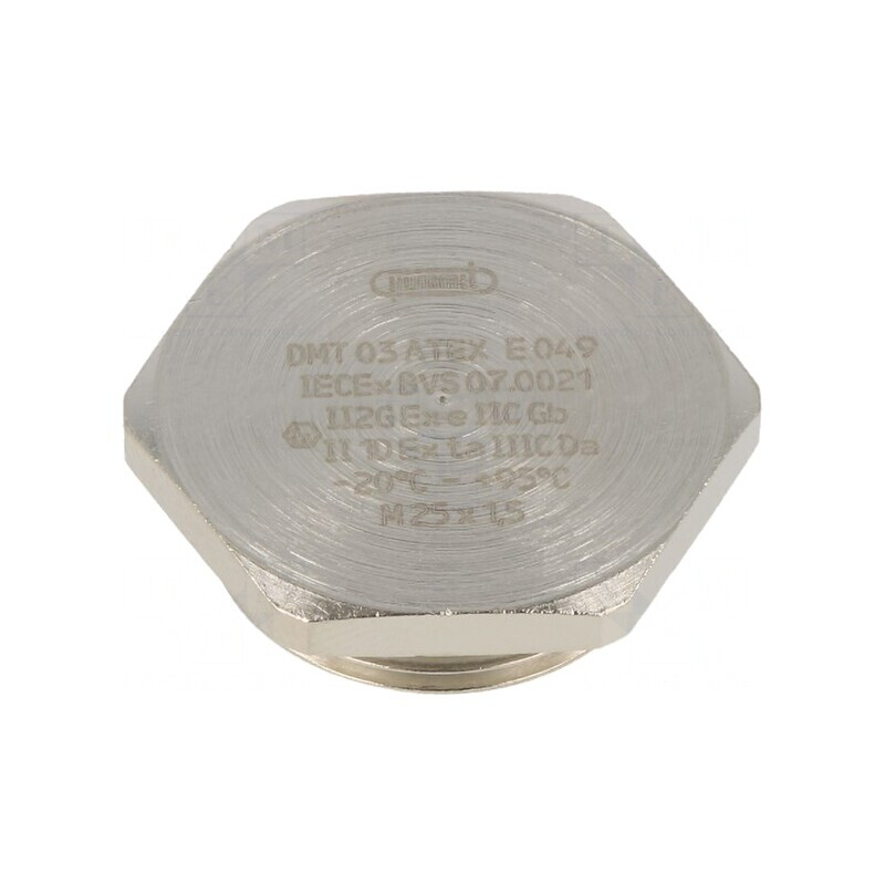 Capac de protecție IP68 M25 1,5 Nichel Alamă | Electronic-mag.ro | Componente Electronice