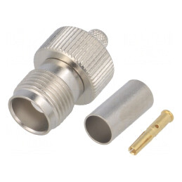 Mufă TNC Mamă Dreaptă 50Ω RG223 RG400 Aurită | Electronic-mag.ro | Componente Electronice
