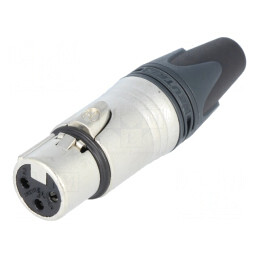 Mufă XLR Mamă 3-Pin pe Cablu | Electronic-mag.ro | Componente Electronice
