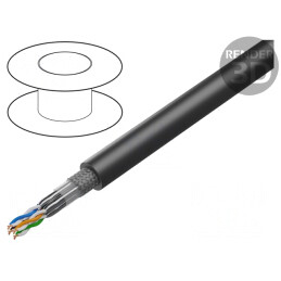 Cablu de Date S/FTP 4x2x0,14mm2 OFC PUR | Electronic-mag.ro | Componente Electronice