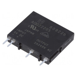 Releu Semiconductor 1-Fazat 4-6VDC 2A 75-264VAC | Electronic-mag.ro | Componente Electronice