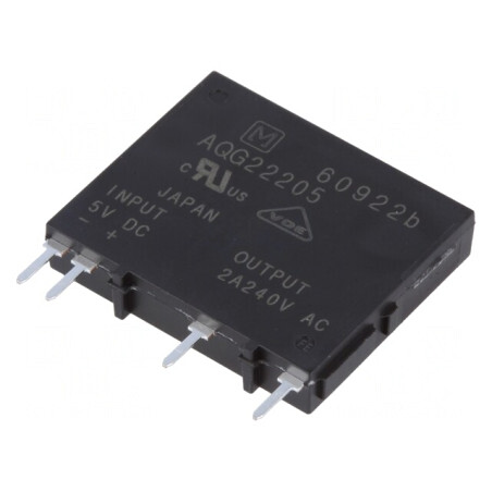 Releu Semiconductor 1-Fazat 4-6VDC 2A 75-264VAC | Electronic-mag.ro | Componente Electronice