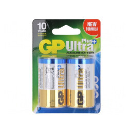 Baterie alcalină 1,5V D nereîncărcabilă 2 bucăți ULTRA PLUS | Electronic-mag.ro | Componente Electronice