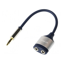 Splitter Jack 3,5mm cu 2 Sockets și 1 Plug în Cutie | Electronic-mag.ro | Componente Electronice