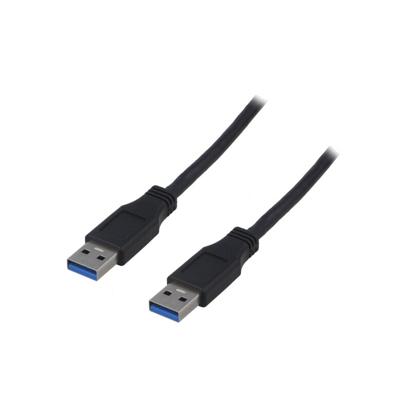 Cablu USB 3.0 A-A 2m Negru | Electronic-mag.ro | Componente Electronice