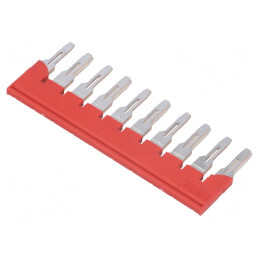 Punte cu șuruburi roșie 10 piste 8mm | Electronic-mag.ro | Componente Electronice