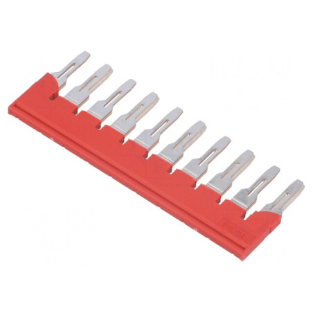 Punte cu șuruburi roșie 10 piste 8mm | Electronic-mag.ro | Componente Electronice