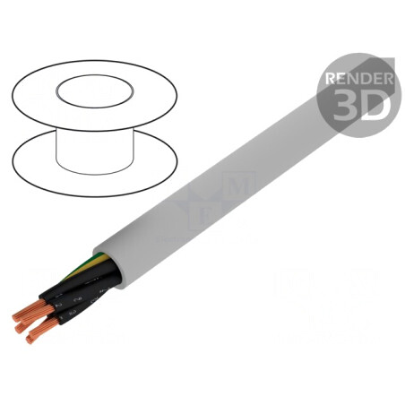 Cablu ÖLFLEX 191 4G2.5mm2 Neecranat Gri 300V/500V | Electronic-mag.ro | Componente Electronice