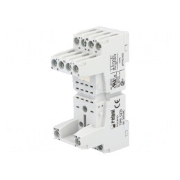 Stativ pentru șină DIN cu cleme și șuruburi 250VAC 6A | Electronic-mag.ro | Componente Electronice
