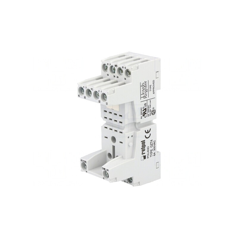 Stativ pentru șină DIN cu cleme și șuruburi 250VAC 6A | Electronic-mag.ro | Componente Electronice