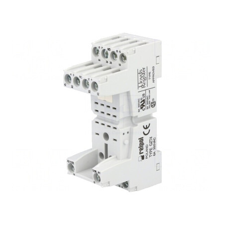Stativ pentru șină DIN cu cleme și șuruburi 250VAC 6A | Electronic-mag.ro | Componente Electronice