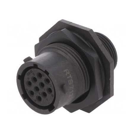 Conector Circular pentru Panou cu Piuliță Frontală | Electronic-mag.ro | Componente Electronice