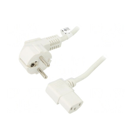 Cablu Alimentare CEE 7/7 la IEC C13 90° PVC | Electronic-mag.ro | Componente Electronice