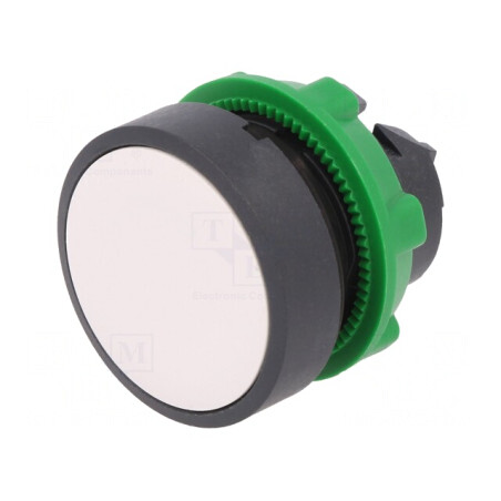 Comutator apăsare 22mm alb stabilizat | Electronic-mag.ro | Componente Electronice