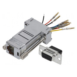 Adaptor D-Sub 9pin Mamă la RJ45 Soclu | Electronic-mag.ro | Componente Electronice