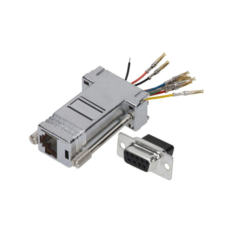 Adaptor D-Sub 9pin Mamă la RJ45 Soclu | Electronic-mag.ro | Componente Electronice