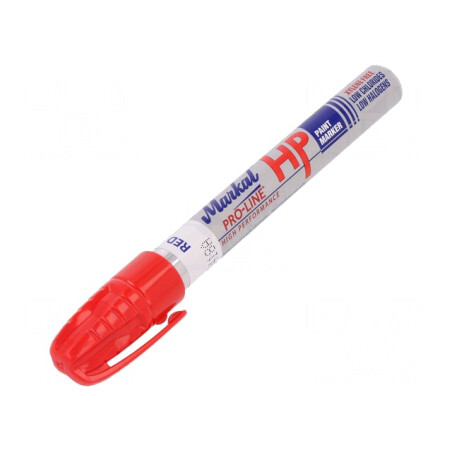 Marker cu vopsea lichidă roșie PAINTRITER HP cu capăt rotund | Electronic-mag.ro | Componente Electronice