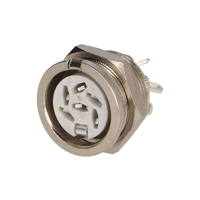 Soclu DIN 6P 240° Lipire 34V 2A Argintat | Electronic-mag.ro | Componente Electronice Soclu DIN 6P 240° Lipire 34V 2A Argintat | Electronic-mag.ro | Componente Electronice