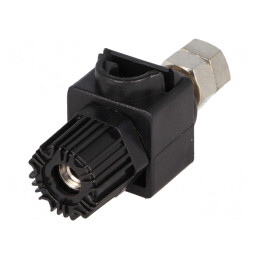 Soclu Banană 4mm Negru 60A 60VDC 64mm | Electronic-mag.ro | Componente Electronice
