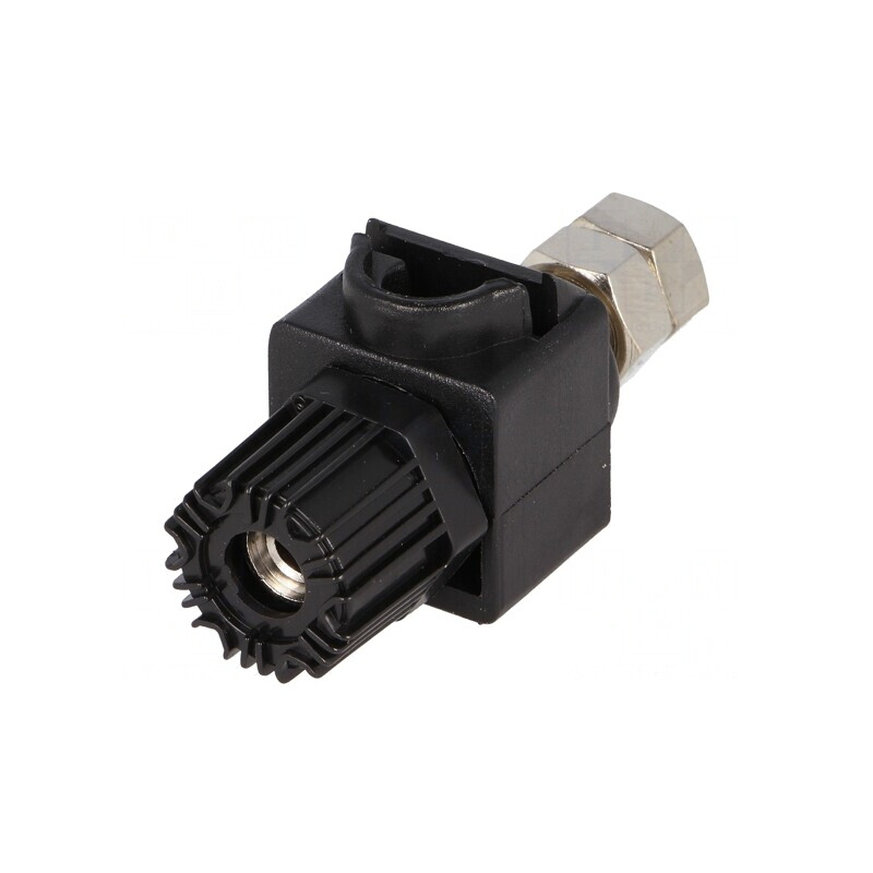 Soclu Banană 4mm Negru 60A 60VDC 64mm | Electronic-mag.ro | Componente Electronice