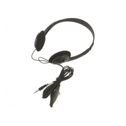 Căști Over-Ear Neagră Jack 3,5mm 1,8m | Electronic-mag.ro | Componente Electronice