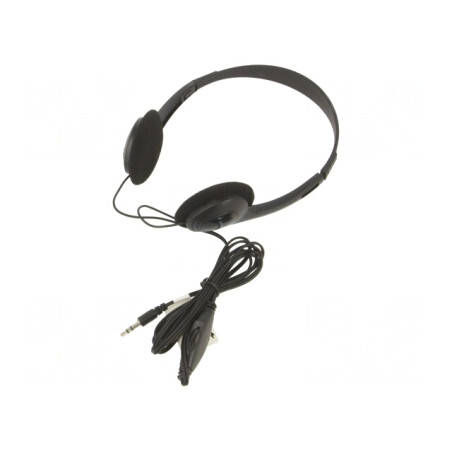 Căști Over-Ear Neagră Jack 3,5mm 1,8m | Electronic-mag.ro | Componente Electronice