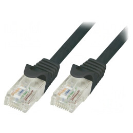Cablu Patch UTP Cat6 10m Negru | Electronic-mag.ro | Componente Electronice
