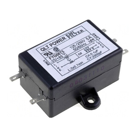 Filtru Anti-Interferențe 250VAC 100nF 3,3nF 0,7mH | Electronic-mag.ro | Componente Electronice
