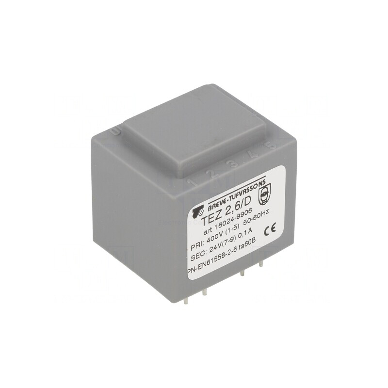Transformator încapsulat 2,5VA 400VAC 24V PCB | Electronic-mag.ro | Componente Electronice