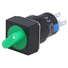 Comutator rotativ 2 poziții SPDT 3A/220VAC 2A/24VDC | Electronic-mag.ro | Componente Electronice