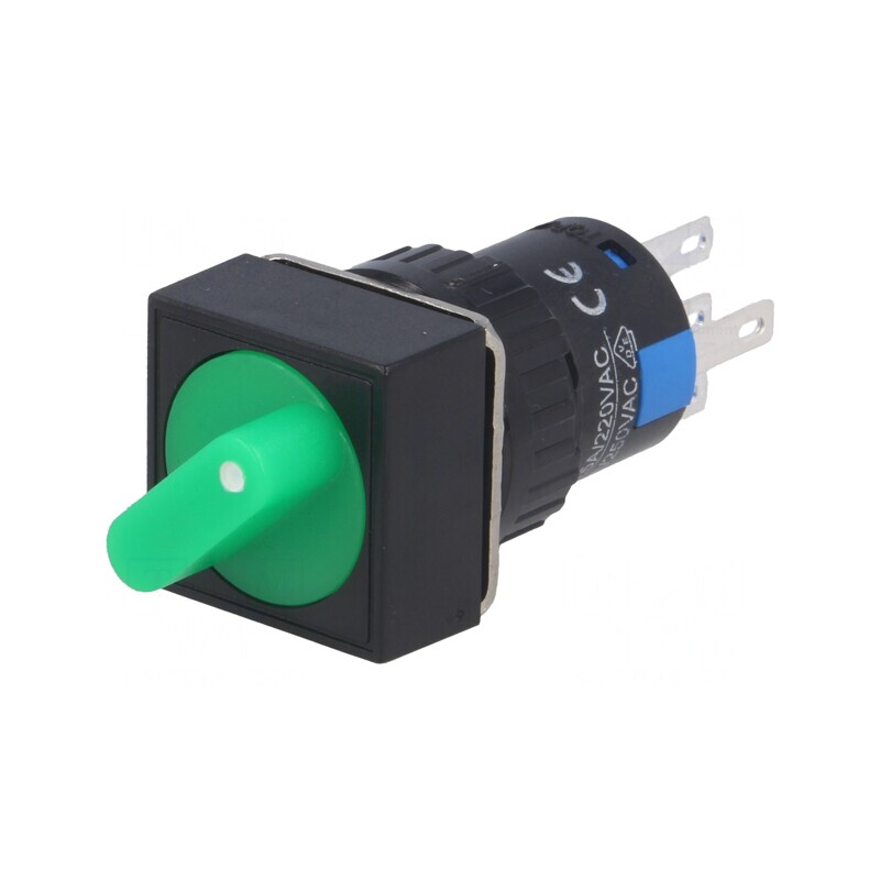 Comutator rotativ 2 poziții SPDT 3A/220VAC 2A/24VDC | Electronic-mag.ro | Componente Electronice