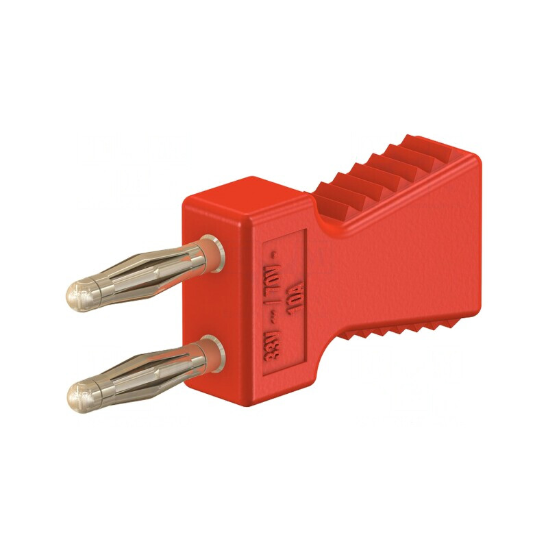 Conector Punte Banană 2mm Roșu Aurit 70VDC | Electronic-mag.ro | Componente Electronice