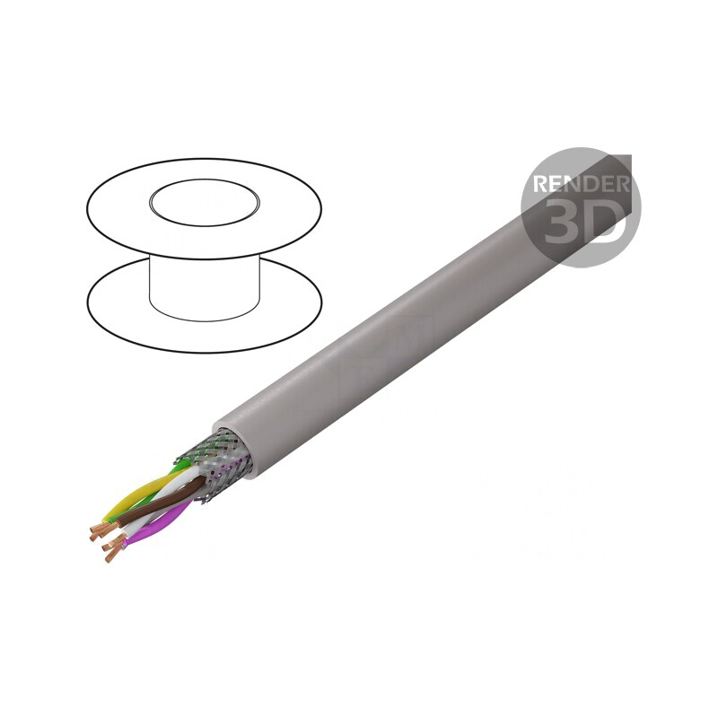 Cablu UNITRONIC® LiHCH 3x2x0,5mm2 LSZH 60V Gri-Bej | Electronic-mag.ro | Componente Electronice Cablu UNITRONIC® LiHCH 3x2x0,5mm2 LSZH 60V Gri-Bej | Electronic-mag.ro | Componente Electronice