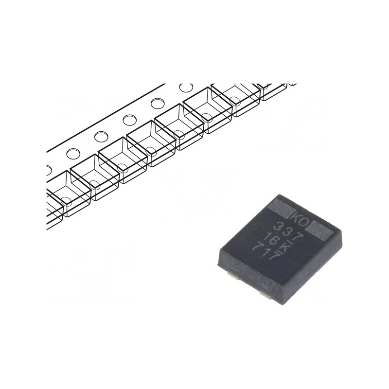 Condensator Tantal-Polimer Low ESR 330uF 16V SMD | Electronic-mag.ro | Componente Electronice