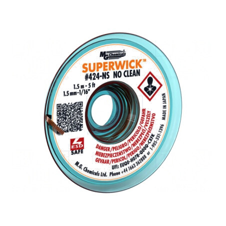 Bandă de dezlipit No Clean cu colofoniu fără halogenuri | Electronic-mag.ro | Componente Electronice