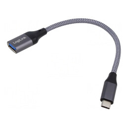 Cablu OTG USB 3.2 USB A-USB C 150mm Gri 15W 3A 5V | Electronic-mag.ro | Componente Electronice